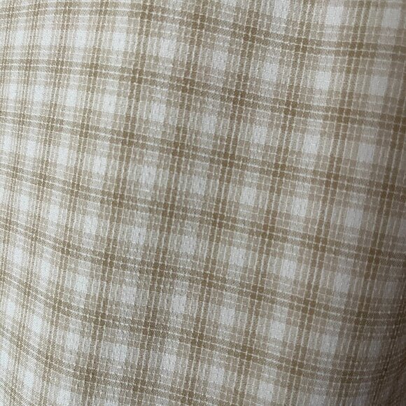 EP Pro Golf Cream Beige Plaid Crew Neck Pullover Light Sports Jacket Mens L EUC - Picture 4 of 8